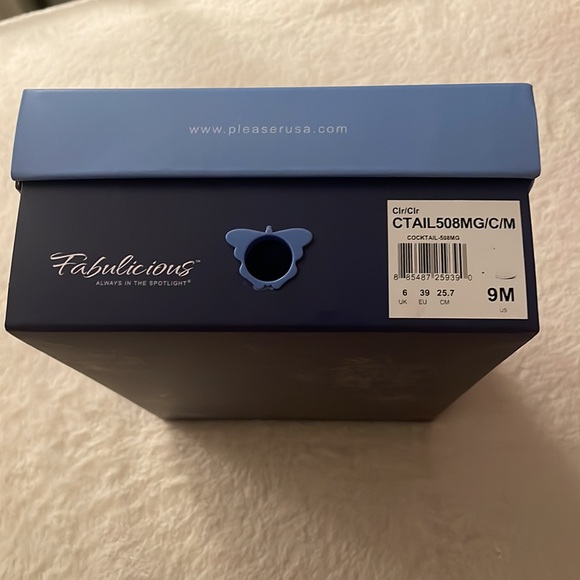 COCKTAIL-508MG Sandal | Clear Vinyl - Picture 2 of 7